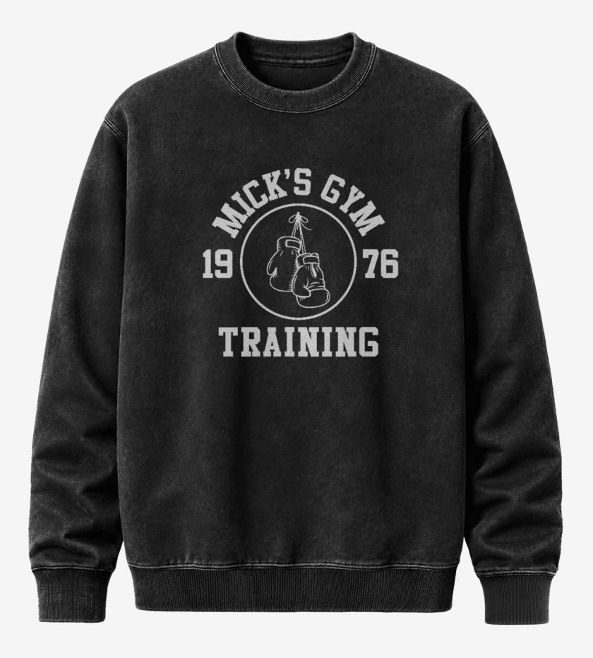 Poleron Polo Acid Wash Negro de Rocky 3