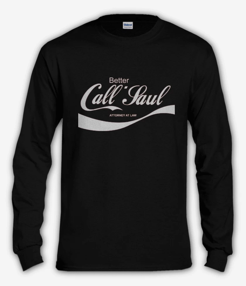 Polera manga larga Negro de Better call coke