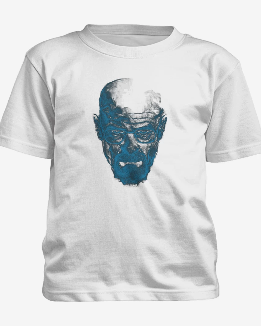 Polera de niño Blanco de Walter white blue meth