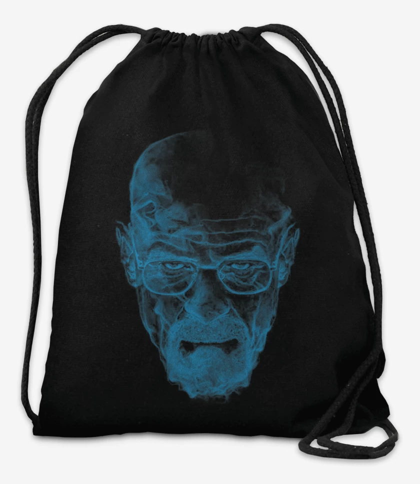 Mochila Negro de Walter white blue meth