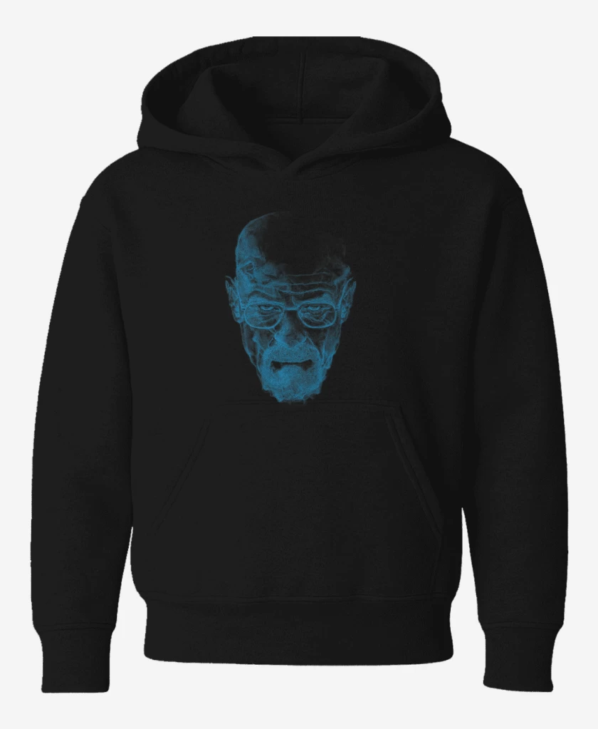 Poleron de niño Negro de Walter white blue meth