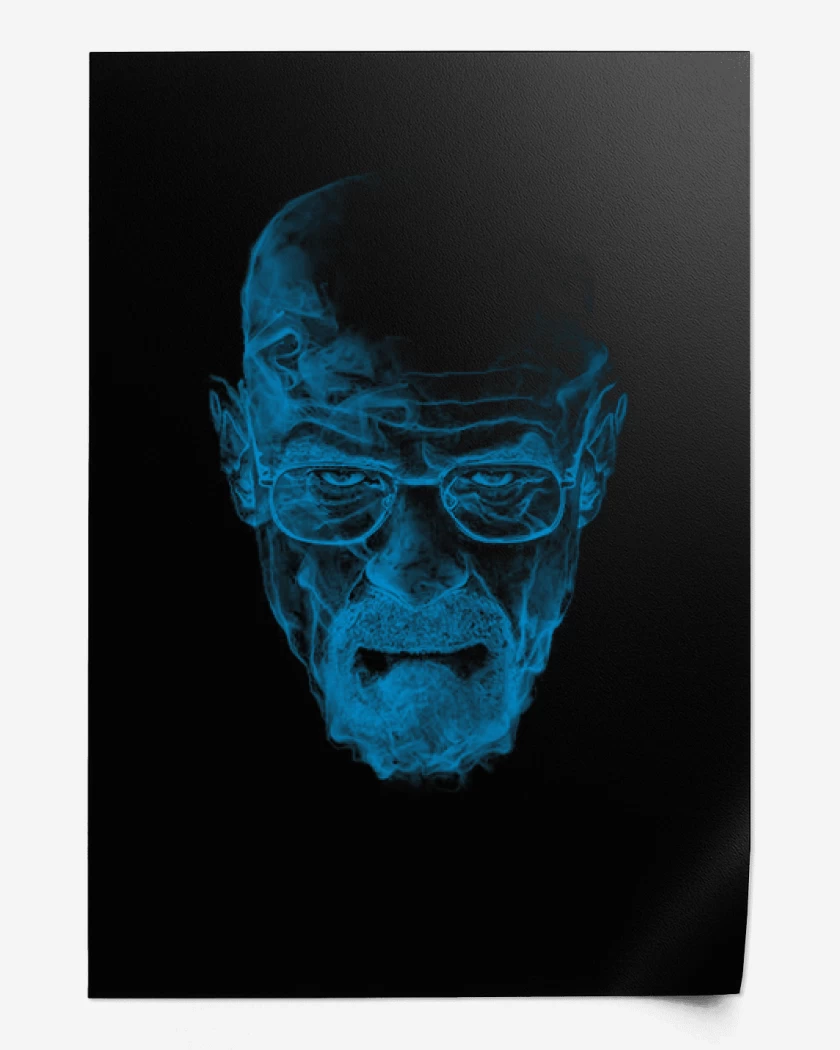 Print Walter white blue meth