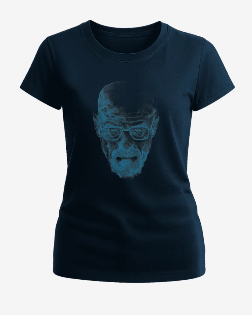 Polera de Mujer Azul Marino de Walter white blue meth