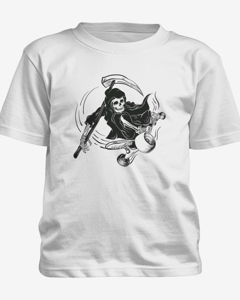 Polera de niño Blanco de MUERTE SKATE 
