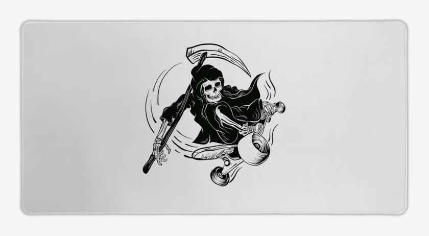 Mouse pad Gamer Blanco de MUERTE SKATE 