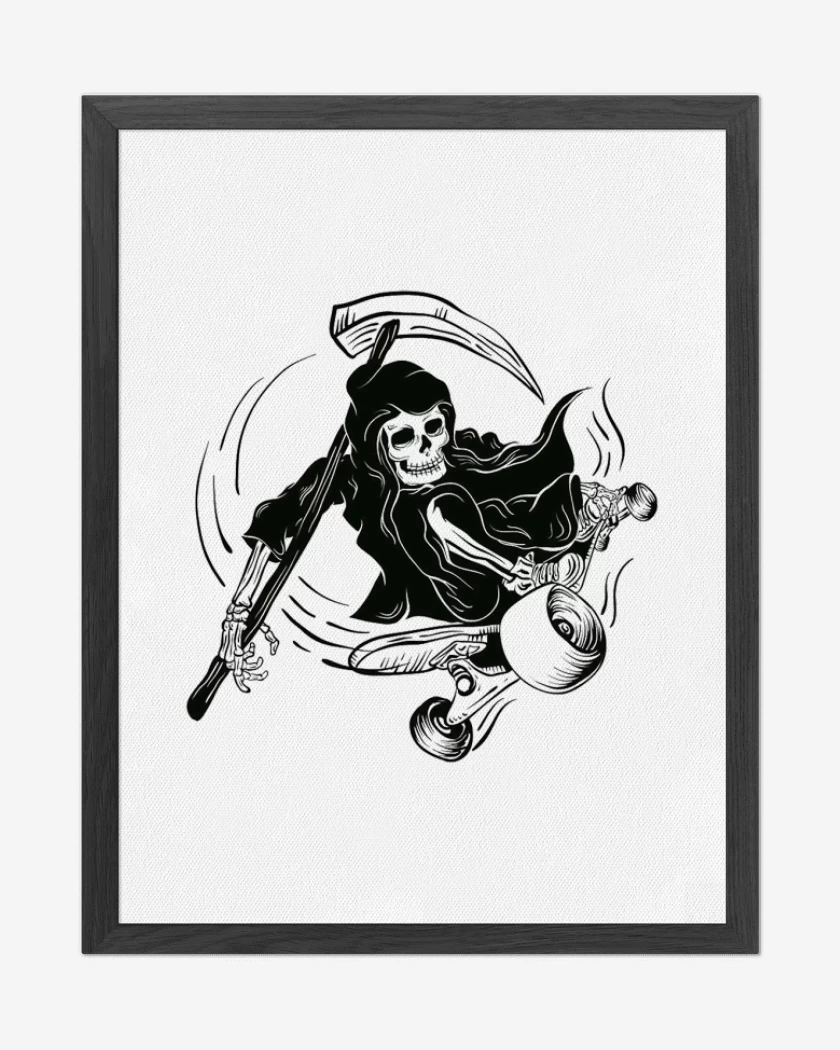 Cuadro decorativo Blanco de MUERTE SKATE 