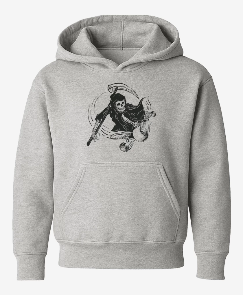 Poleron de niño Gris Melange de MUERTE SKATE 