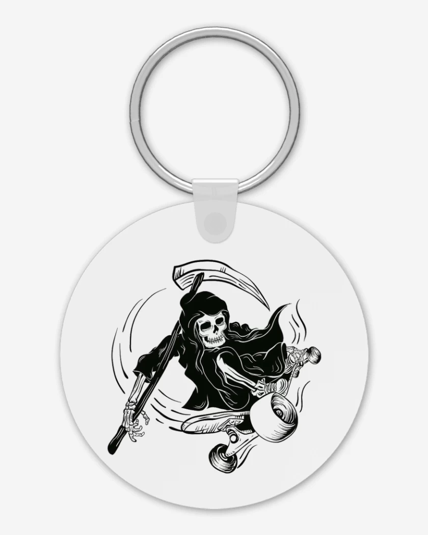 Llavero Blanco de MUERTE SKATE 
