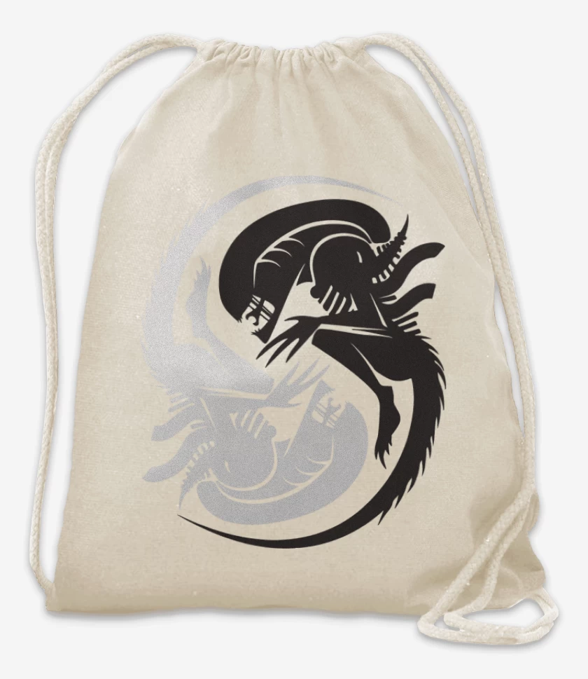 Mochila Blanco de Alien - Yin Yang