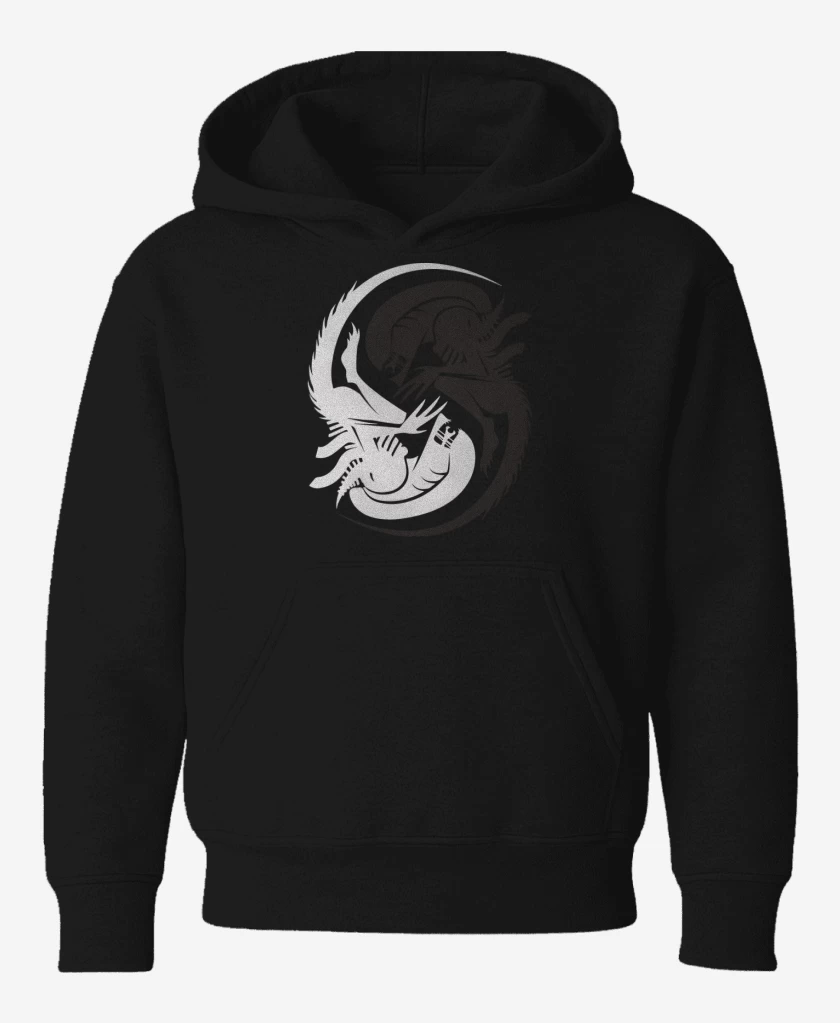 Poleron de niño Negro de Alien - Yin Yang
