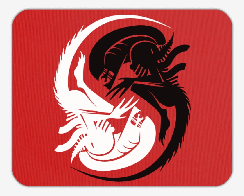 Mousepad Alien - Yin Yang