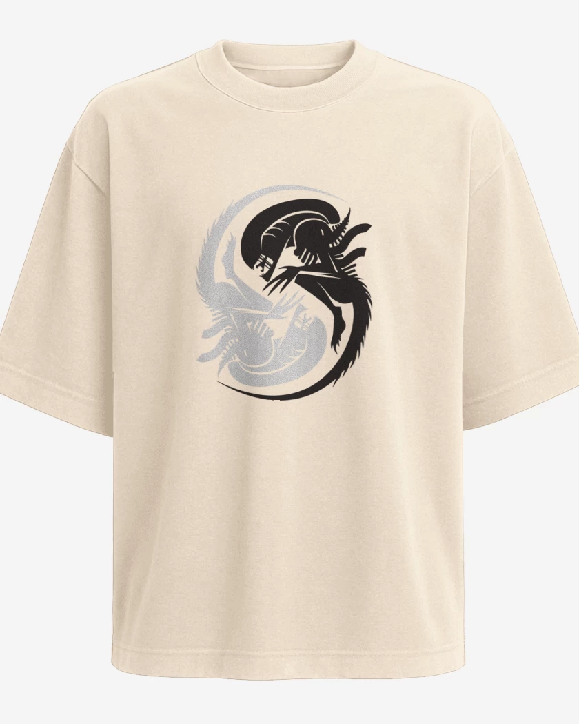 Polera Oversize Alien - Yin Yang