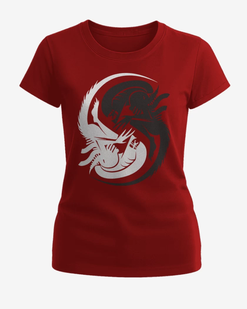 Polera de Mujer Rojo de Alien - Yin Yang