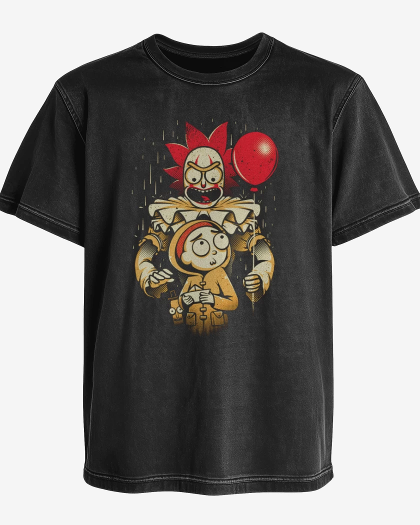 Polera desgastada Negro de Pennyrick