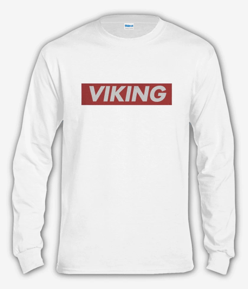Polera manga larga Blanco de Vikingo