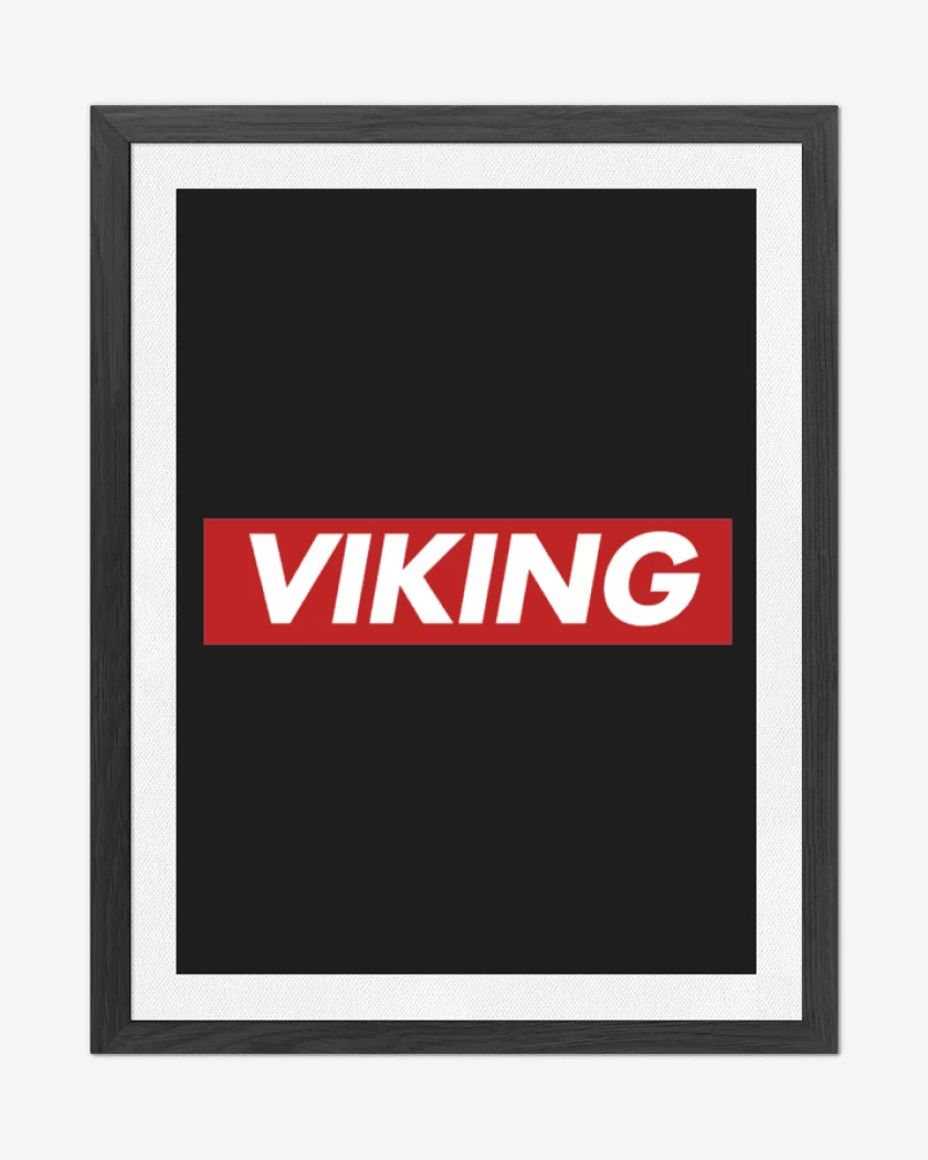 Cuadro decorativo Negro de Vikingo