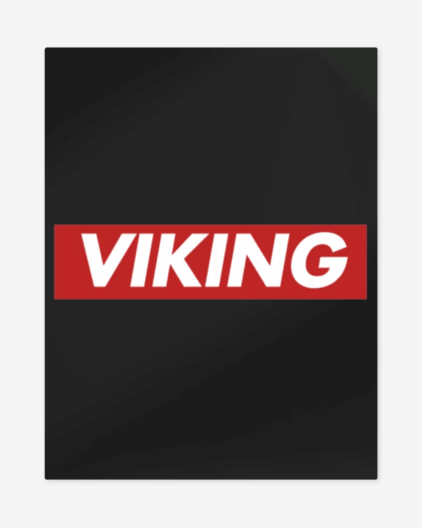 Print metalico Negro de Vikingo