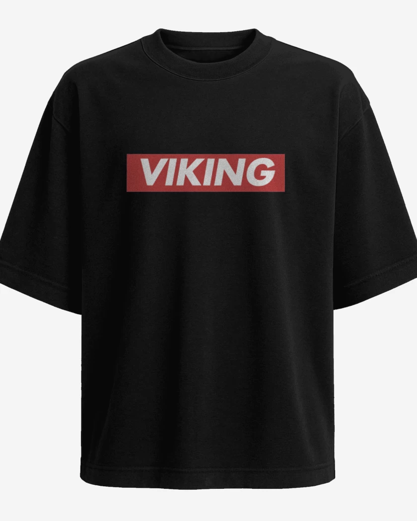Polera Oversize Negro de Vikingo