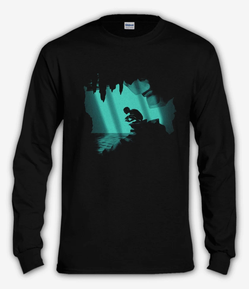 Polera manga larga Negro de Gollum