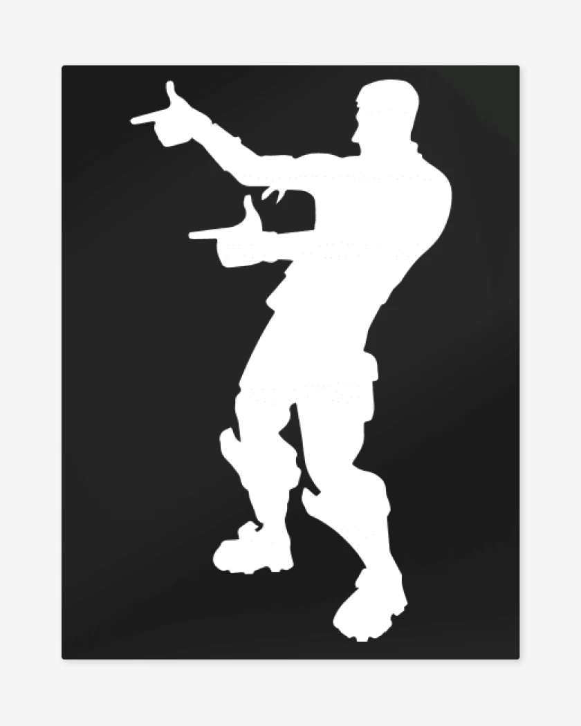 Print metalico Negro de Fortnite 1