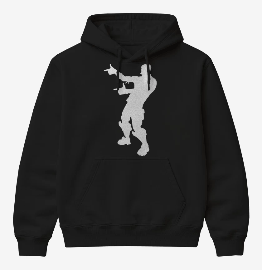 Poleron Canguro básico Negro de Fortnite 1