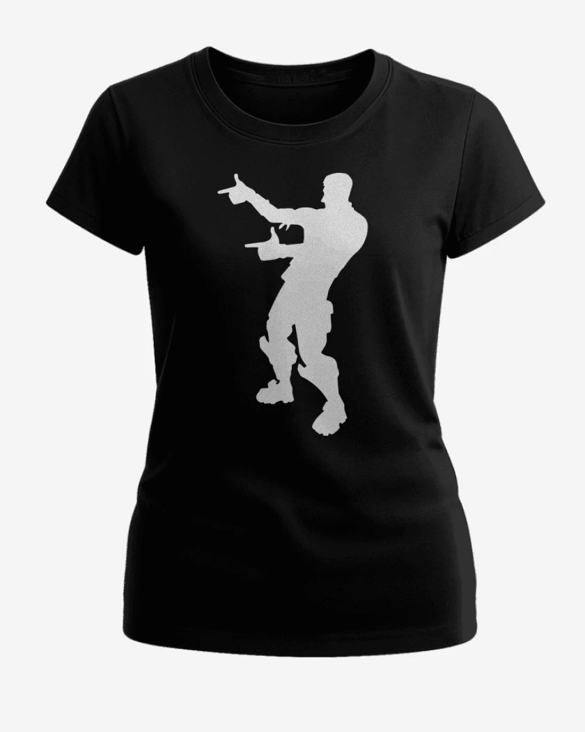 Polera de Mujer Negro de Fortnite 1