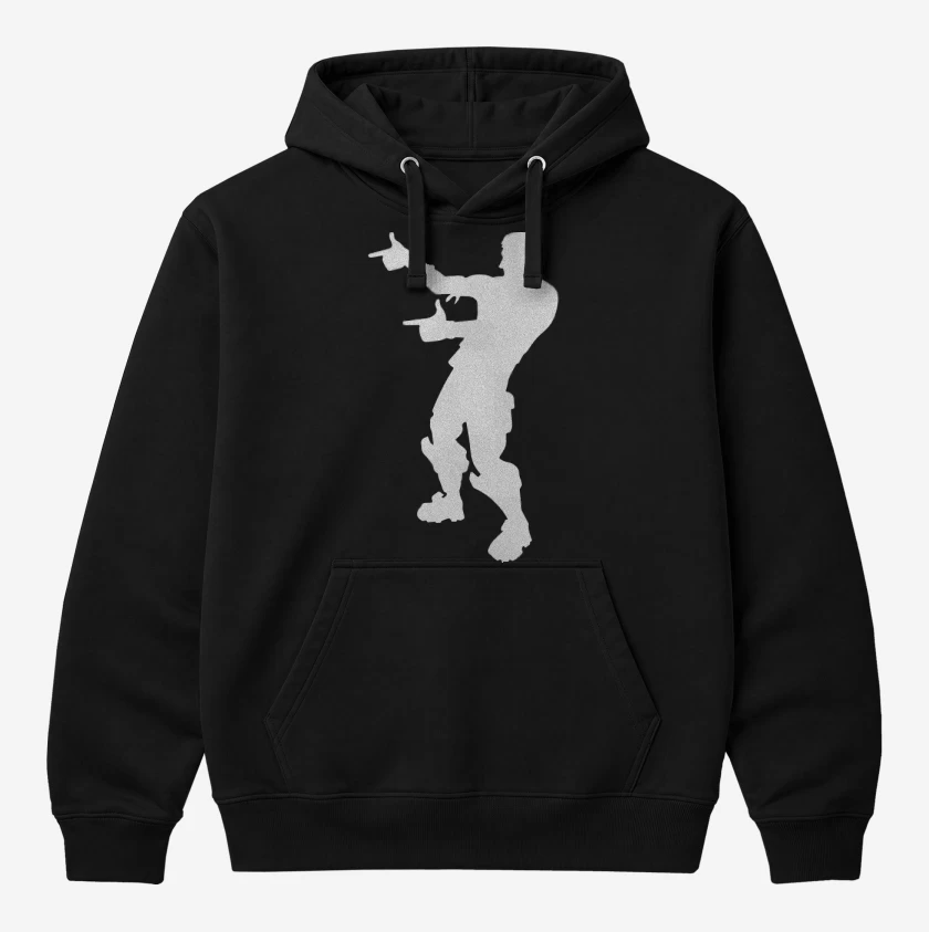 Polerón Canguro Negro de Fortnite 1