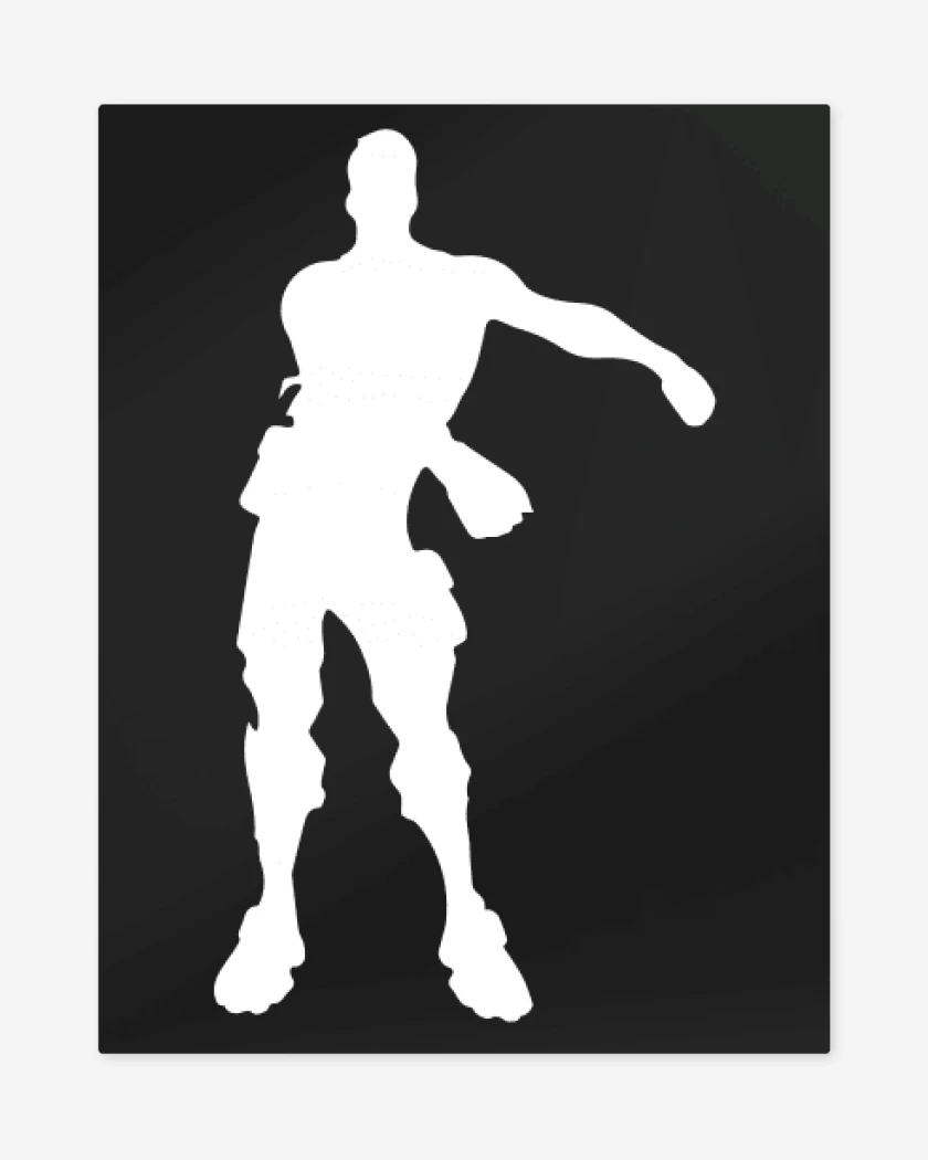 Print metalico Negro de Fortnite 3