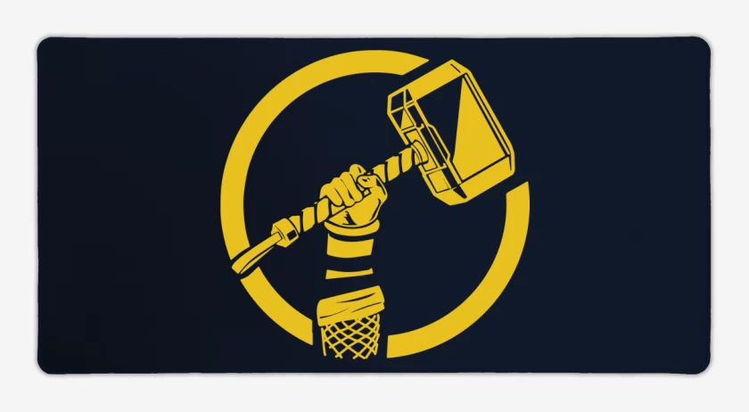 Mouse pad Gamer Azul Marino de Thor - Mjolnir