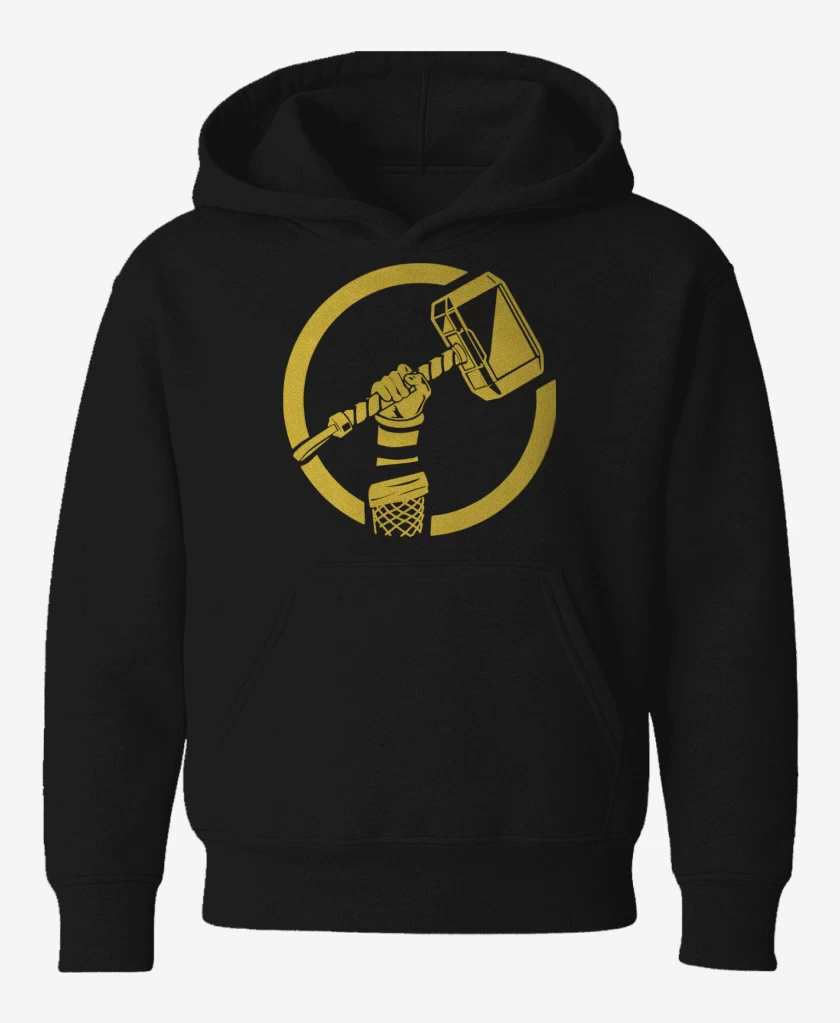 Poleron de niño Negro de Thor - Mjolnir