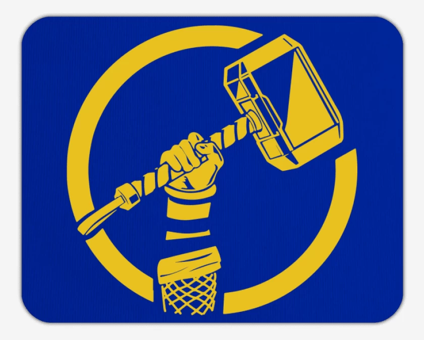 Mousepad Azul Marino de Thor - Mjolnir
