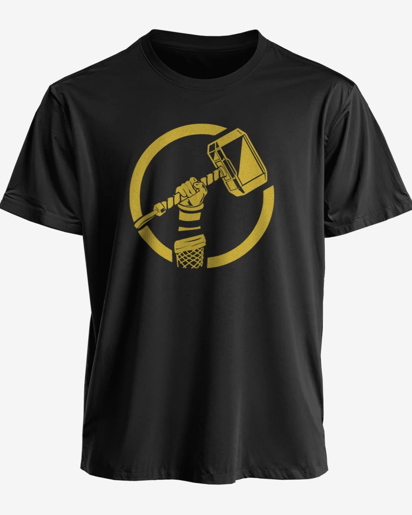 Polera premium Negro de Thor - Mjolnir