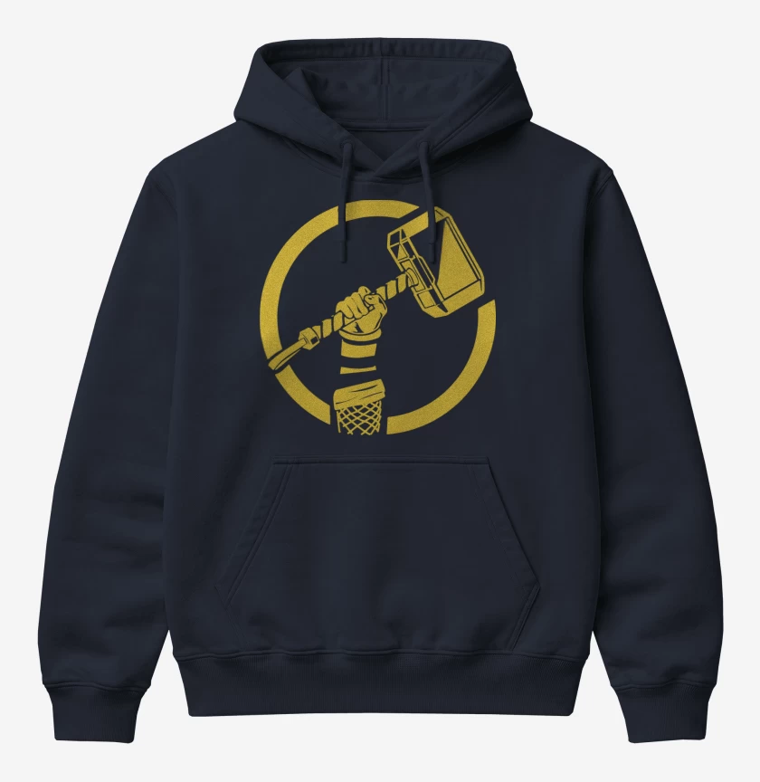 Poleron Canguro básico Azul Marino de Thor - Mjolnir