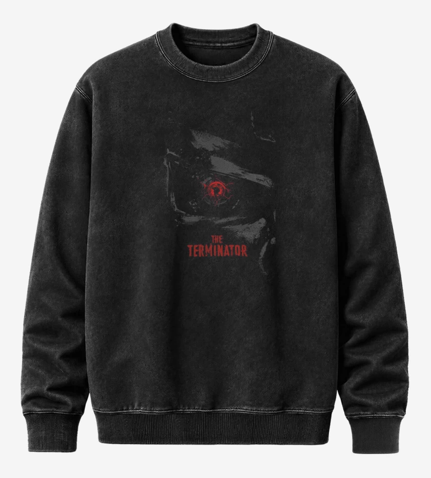 Poleron Polo Acid Wash Negro de The terminator