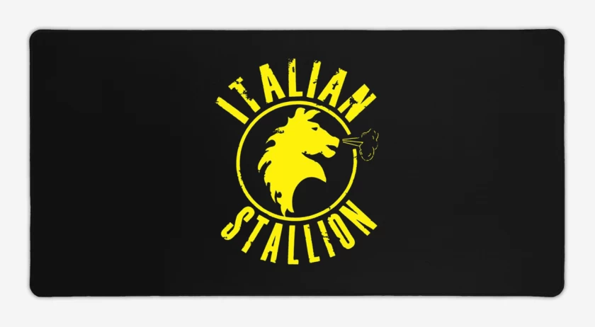 Mouse pad Gamer Negro de Rocky Italian stallion