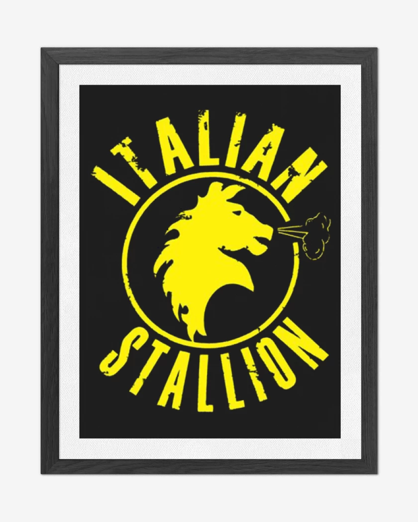 Cuadro decorativo Negro de Rocky Italian stallion