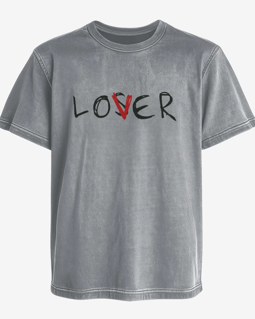 Polera desgastada Gris Melange de Losver