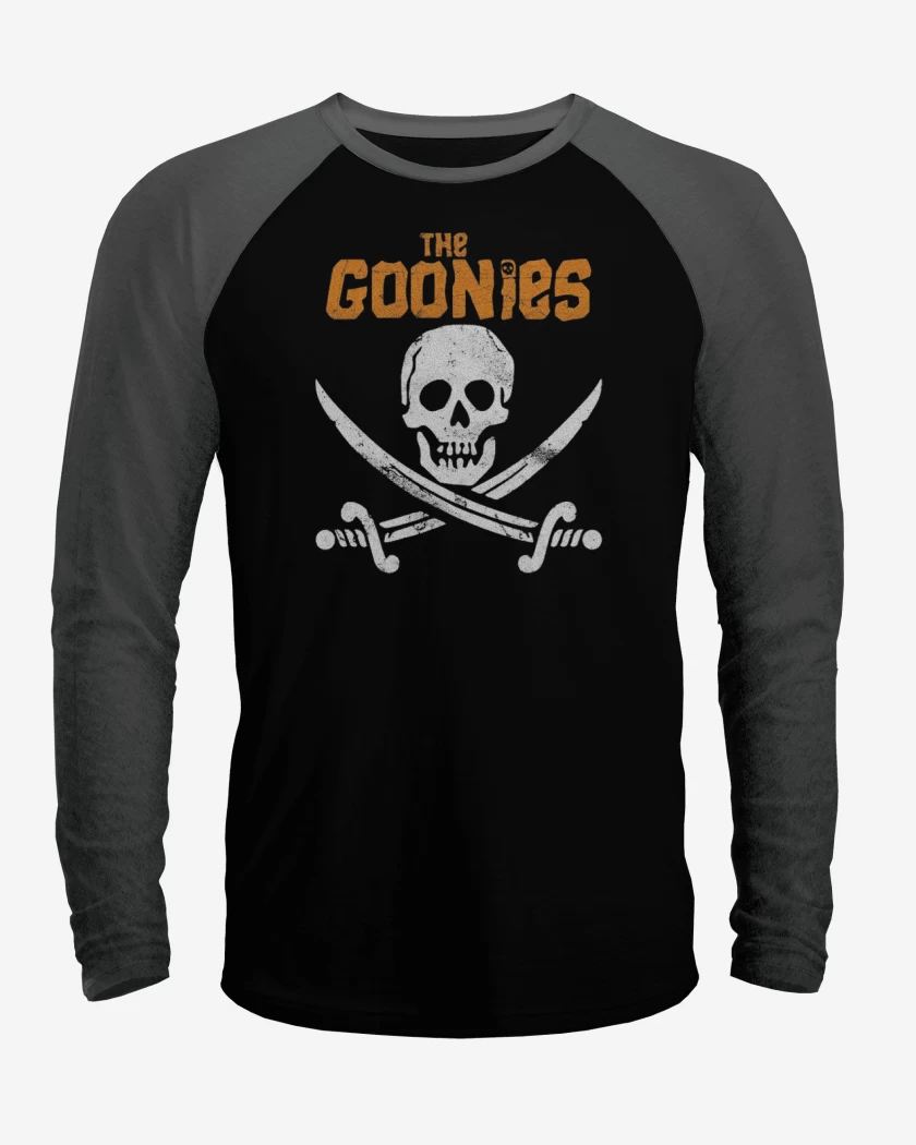 Polera Raglan Negro / Negro Heather de The goonies