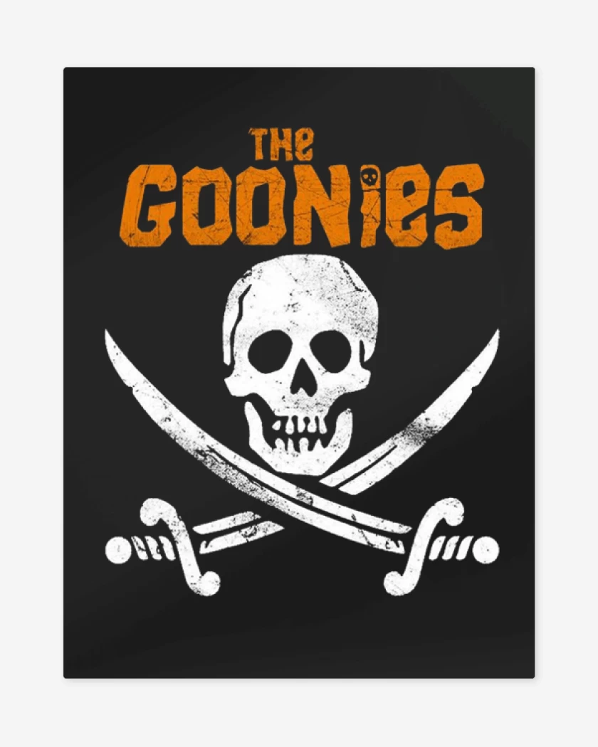 Print metalico Negro de The goonies