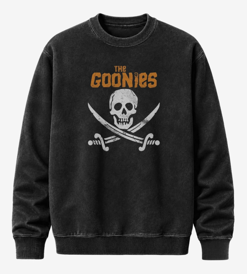 Poleron Polo Acid Wash Negro de The goonies