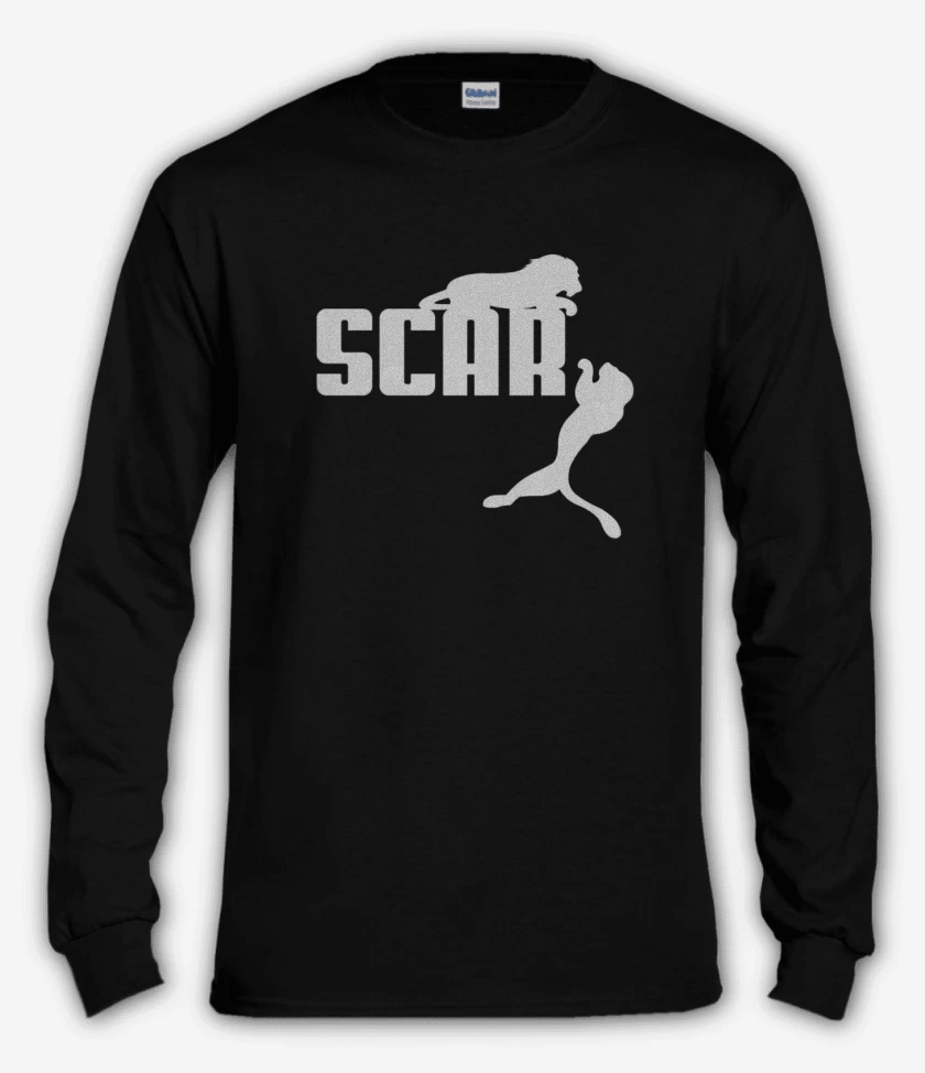 Polera manga larga Negro de Scar