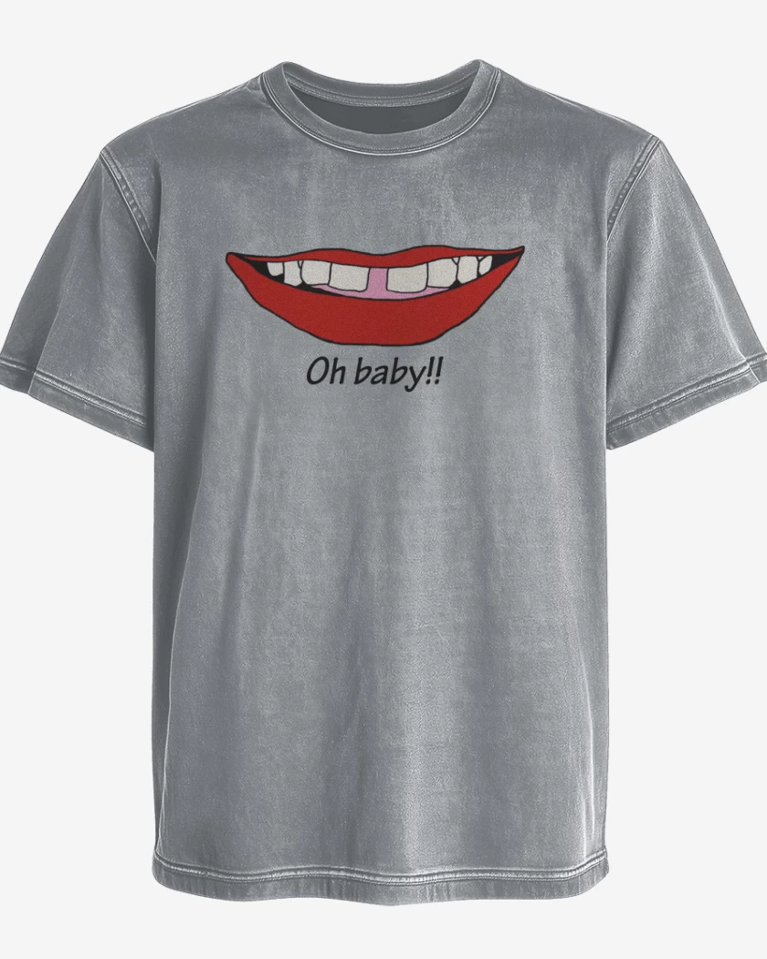 Polera desgastada Gris Melange de Mac DeMarco