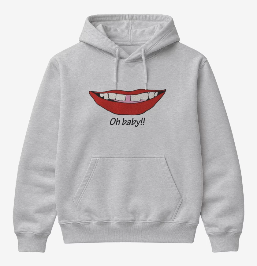Poleron Canguro básico Gris Melange de Mac DeMarco