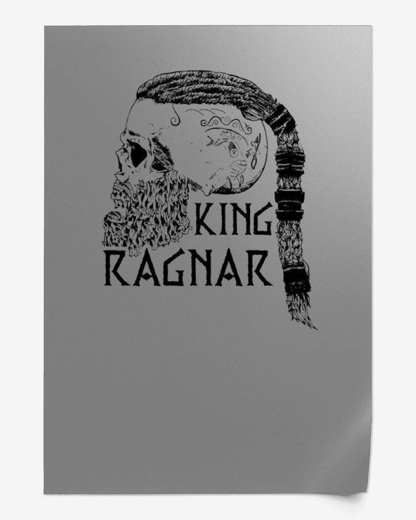 Print Gris Melange de King Ragnar