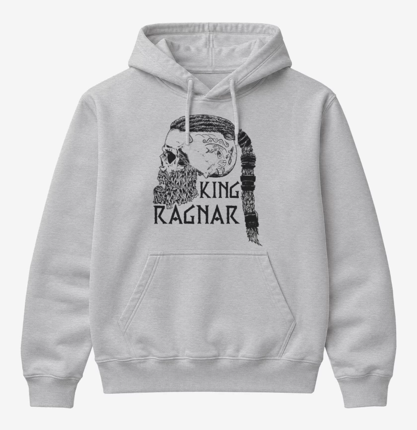 Poleron Canguro básico Gris Melange de King Ragnar