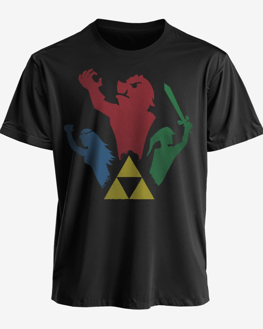 Polera Trifuerza Personajes 2