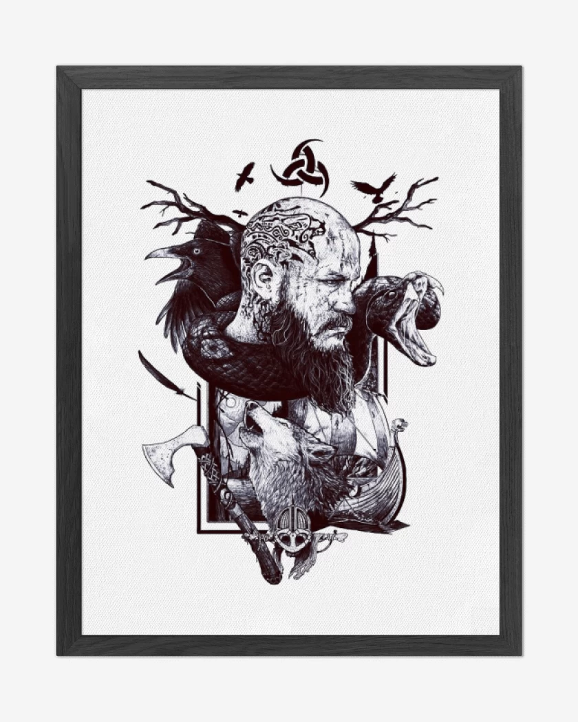 Cuadro decorativo Blanco de Ragnar Lothbrok