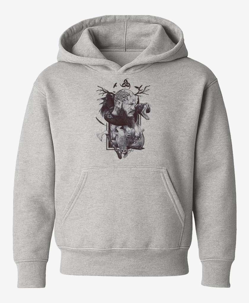 Poleron de niño Gris Melange de Ragnar Lothbrok