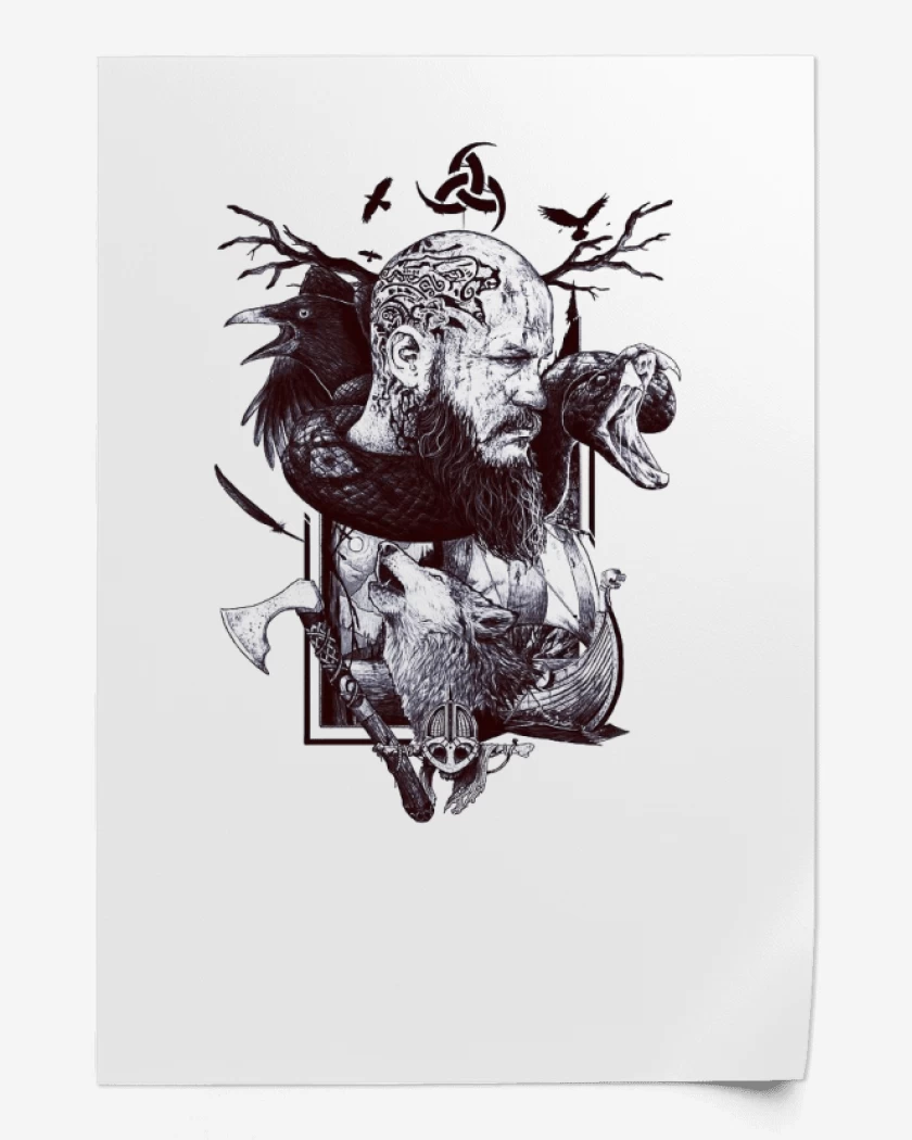 Print Blanco de Ragnar Lothbrok