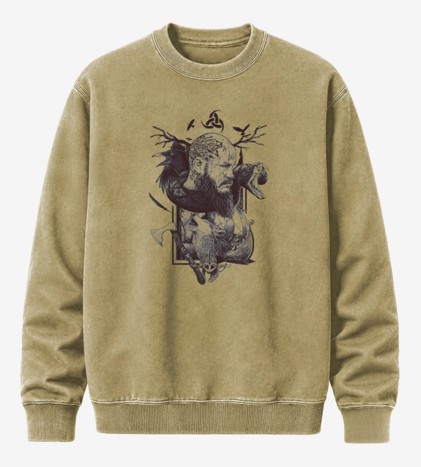 Poleron Polo Acid Wash Beige de Ragnar Lothbrok